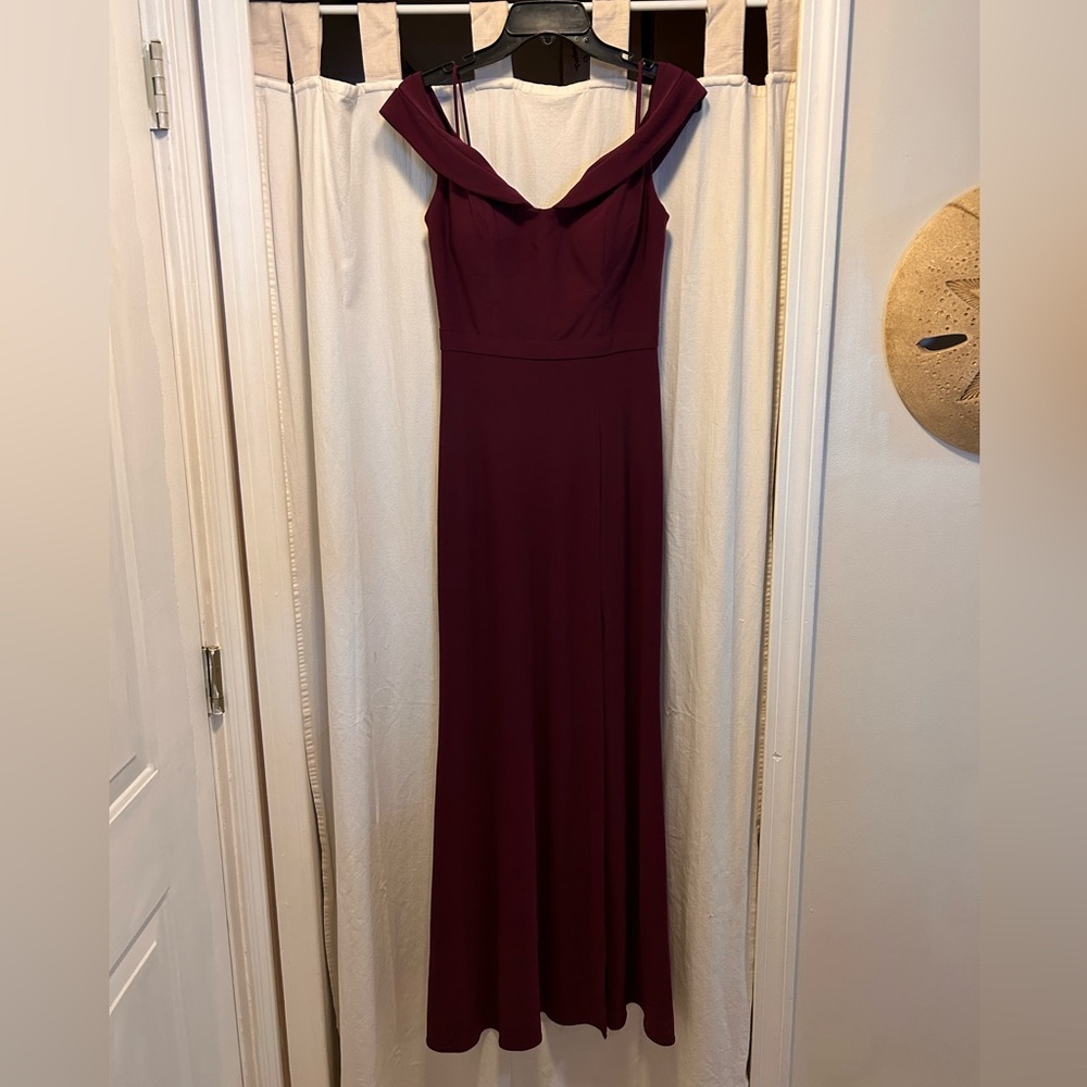 Morgan & Co Burgundy Evening Dress Size 5/6